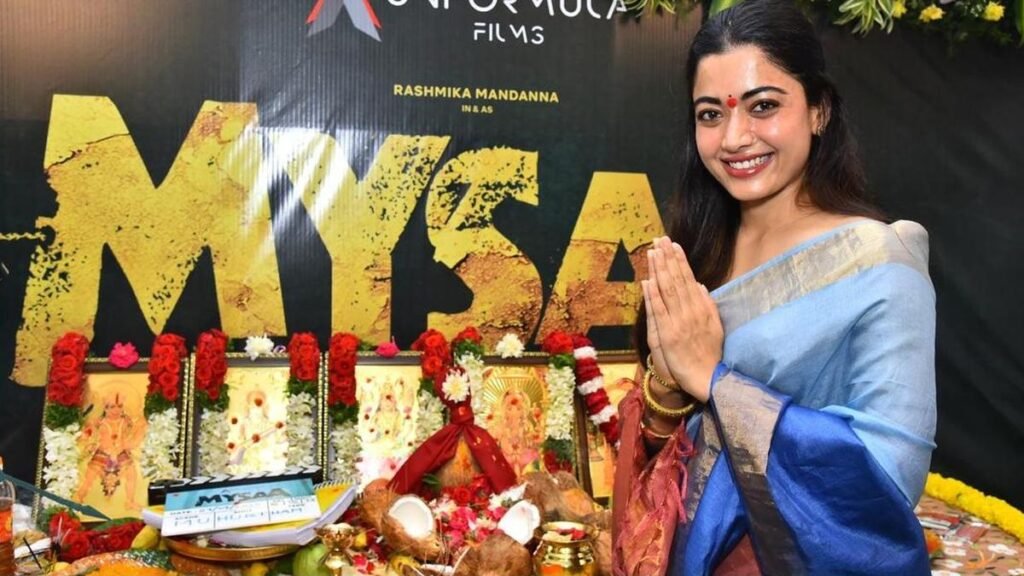 Rashmika Mandanna’s action thriller ‘Mysaa,’ directed by Rawindra Pulle, launched