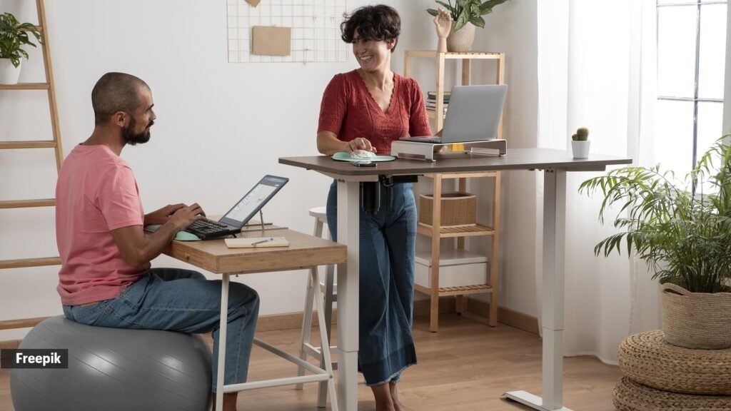 Can using a standing desk in place of prolonged sitting help manage blood sugar?