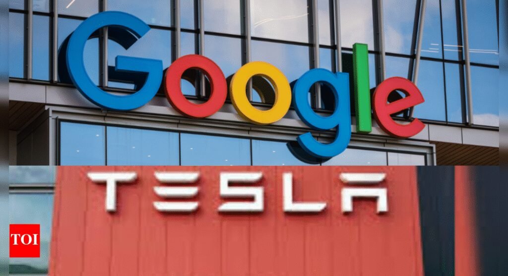 Tesla slumps, Alphabet jumps: Google's parent company stock gains 3% on AI spend, Tesla drops 9% after Q2 result