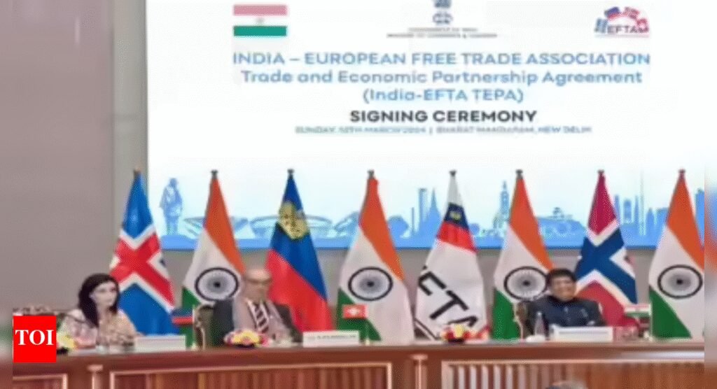 Trade pact breakthrough: Switzerland ratifies India-EFTA agreement; $100 billion investment and 10 lakh jobs likely