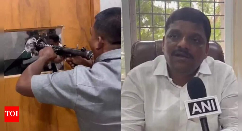 'Tried to kill me': Mob attacks Telangana ex-Cong MLC's office, gunman fires in air; lawmaker blames Kavitha's Telangana Jagruthi - watch video | India News