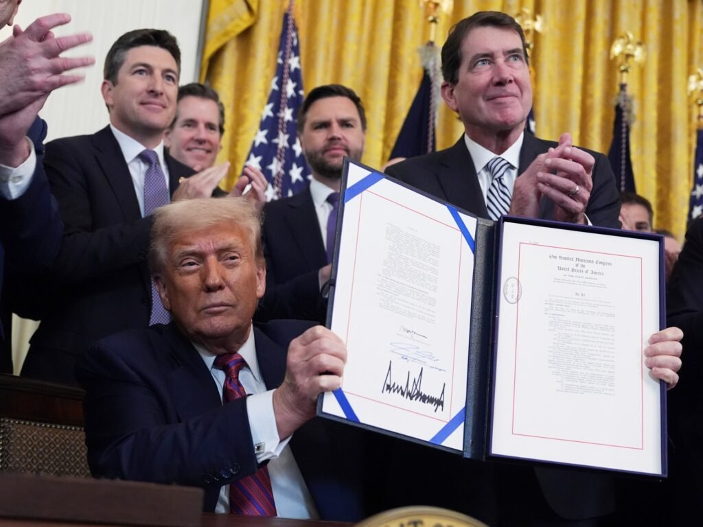 Trump says newly signed crypto law will establish ‘American dominance’ | Donald Trump News