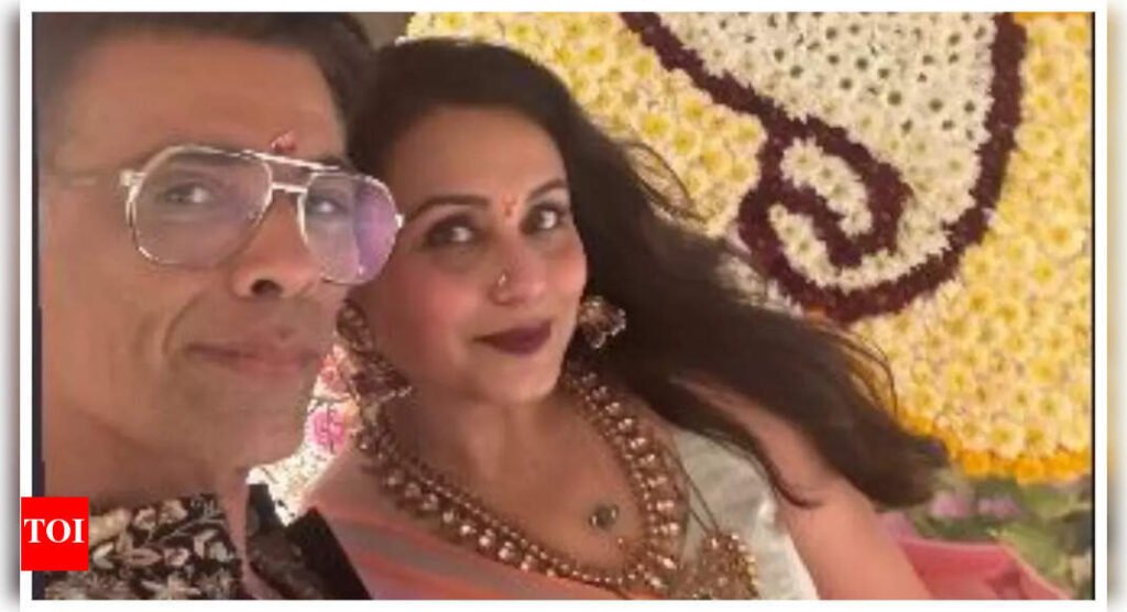 Karan Johar and Rani Mukerji treat fans with a stunning selfie as they ring in Ganesh Chaturthi together - See photo |