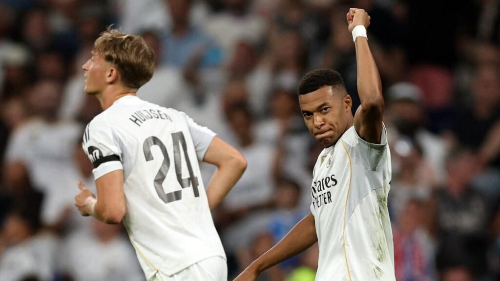 Mbappé converts penalty kick as Real Madrid beats Osasuna 1-0 in Spanish league opener