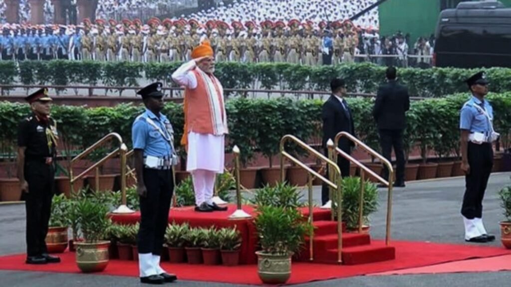 Independence day Red fort celebrations pm modi on farmers