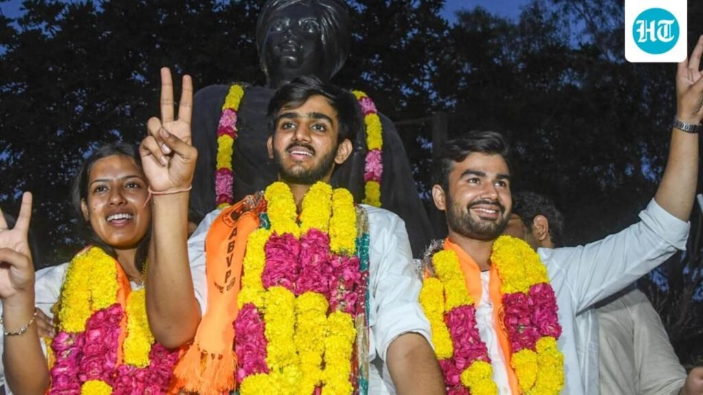 ABVP clinches DUSU 2025 polls with 3-seat sweep; NSUI gets vice-president