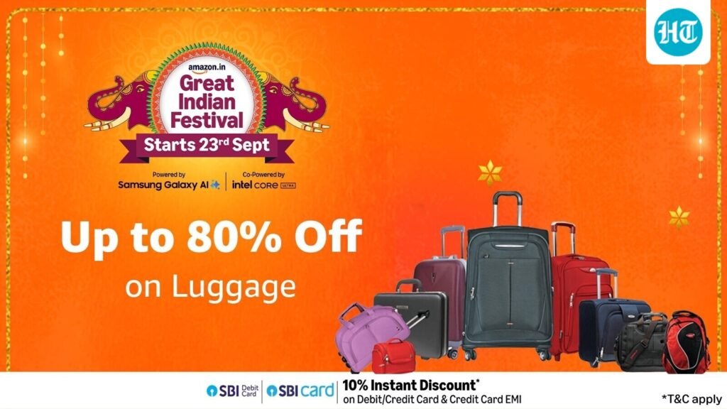 Amazon Great Indian Festival starts early for prime members: Up to 50% off on luggage