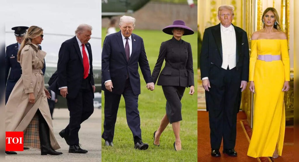 Classic trench coat to vibrant gown: Melania Trump sets fashion goals during her recent UK visit |
