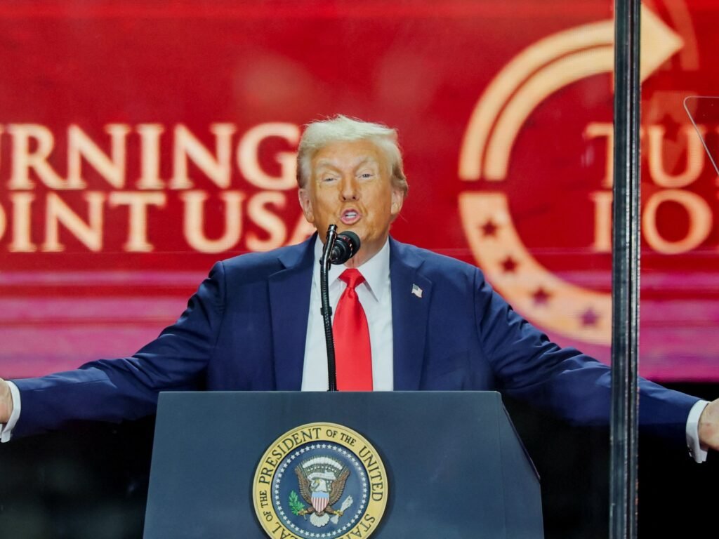 Donald Trump to Rebecca Dunn: Who said what at Charlie Kirk’s memorial? | Donald Trump News