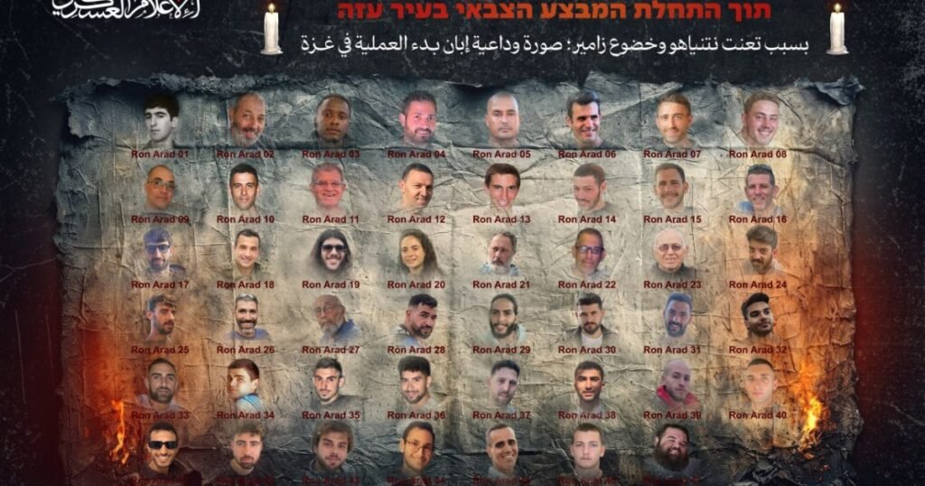 Hamas posts ‘farewell picture’ of 48 captives as Israel destroys Gaza City | Israel-Palestine conflict News