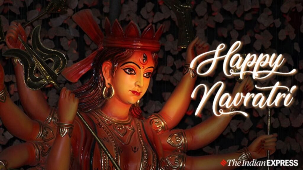 Happy Navratri 2025 Day 1 Wishes Images, Quotes, Status