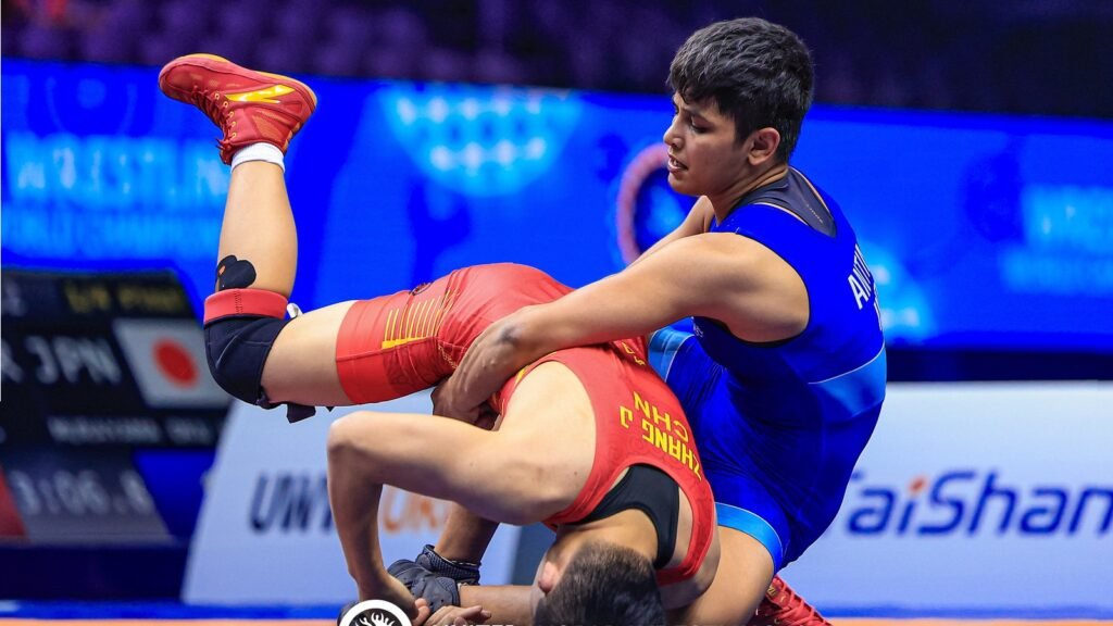 Antim Panghal wrestling